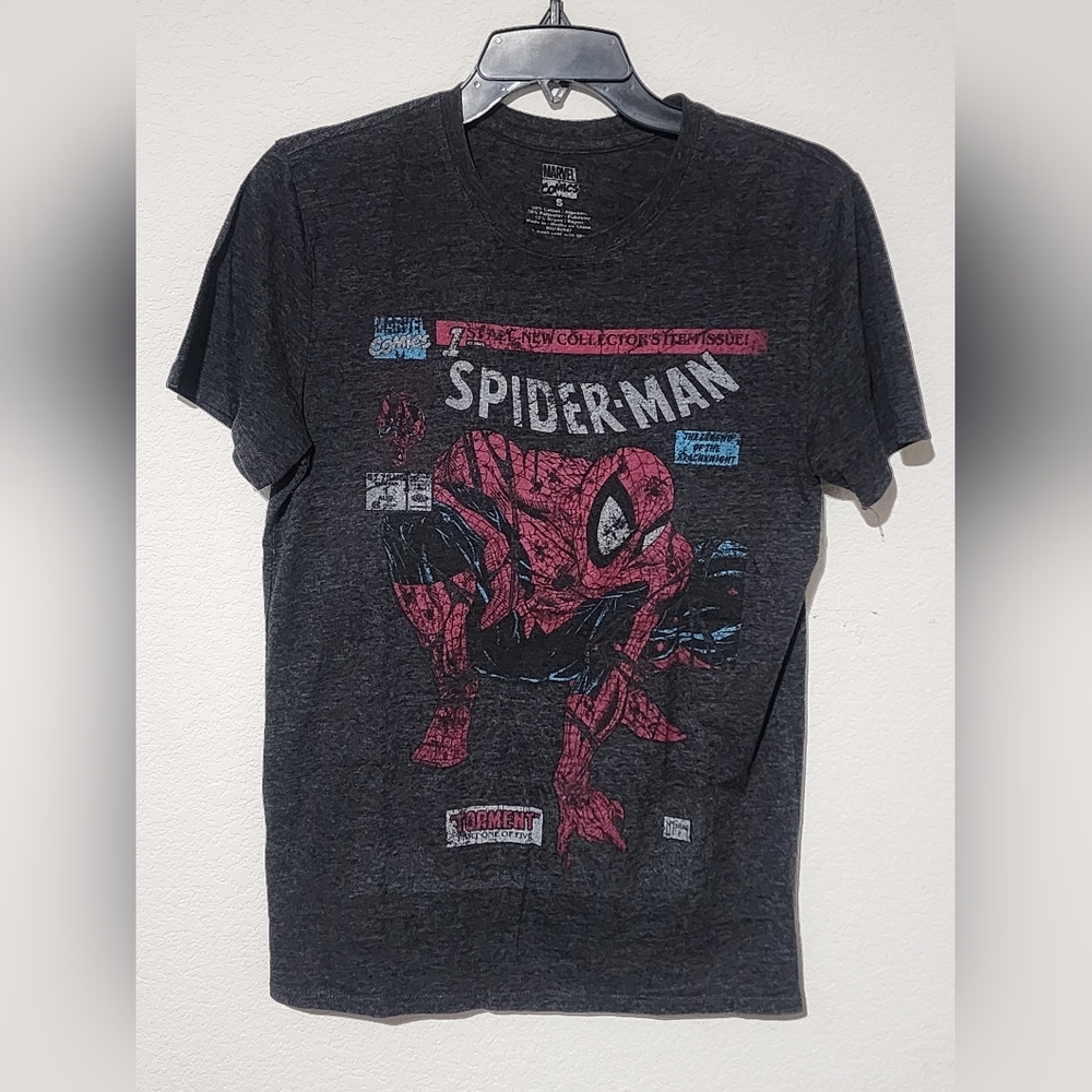 Marvel Spider-Man Graphic T-Shirt - Dark Grey Size: Small